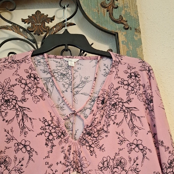 Cato Multicolor Floral V-Neck Blouse. Excellent Condition Size XL - Picture 5 of 11